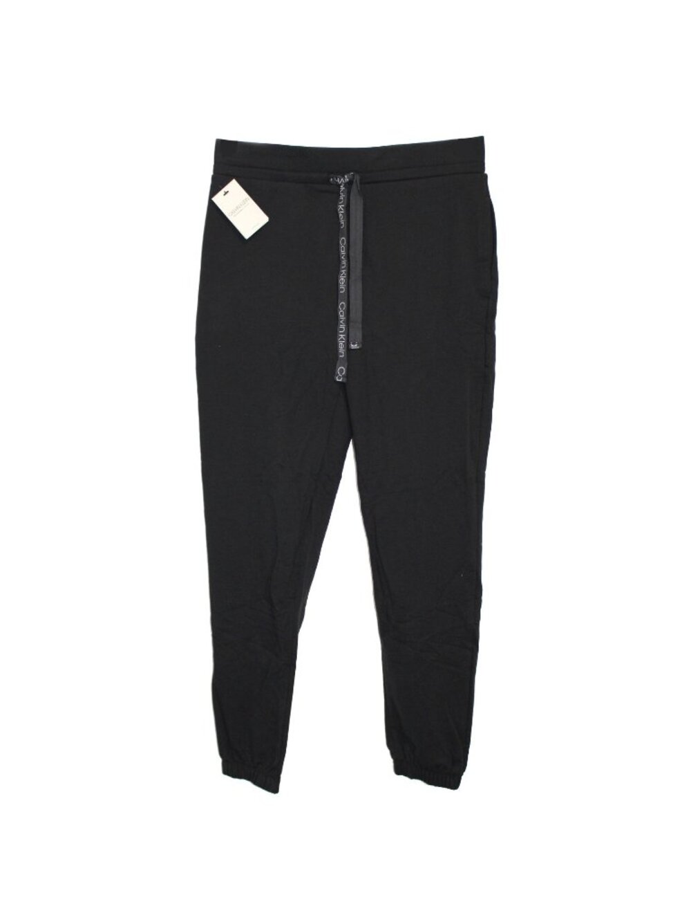 Calvin Klein Womens Cotton Drawstring Reconsidered Lounge Joggers Black Size XS